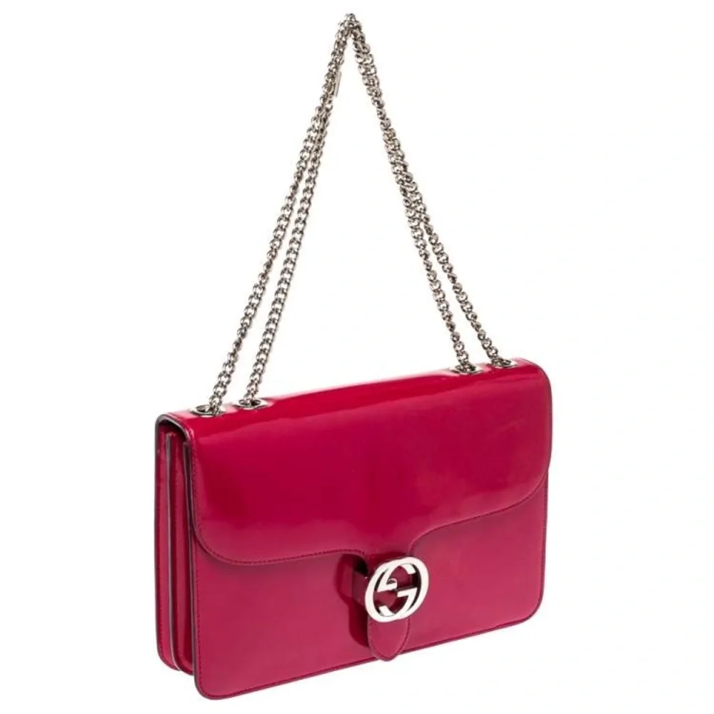 Gucci Inter-locking G Patent Leather Chain Bag - Picture 2 of 11